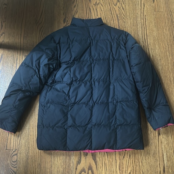 🌿Lands End Reversible black and hot pink Women’s puffer jacket, size S🌿 - Picture 2 of 9